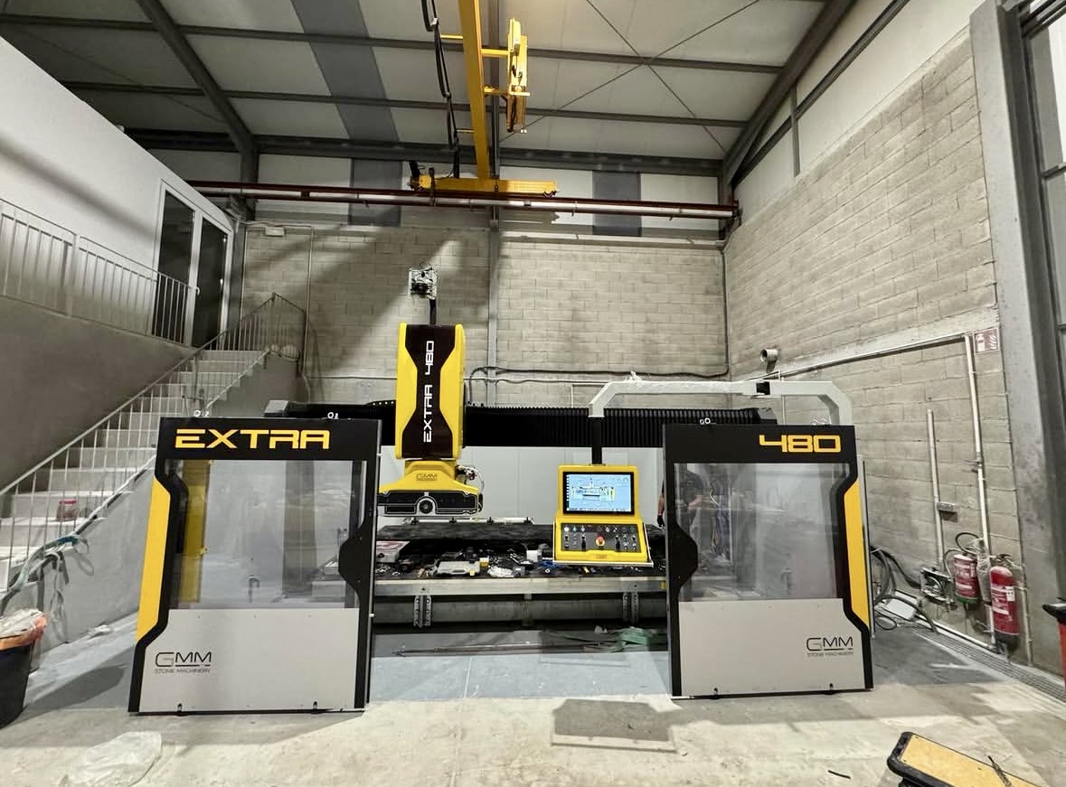 Centros de mecanizado GMM EXTRA 480 en el taller de AS Marmolería